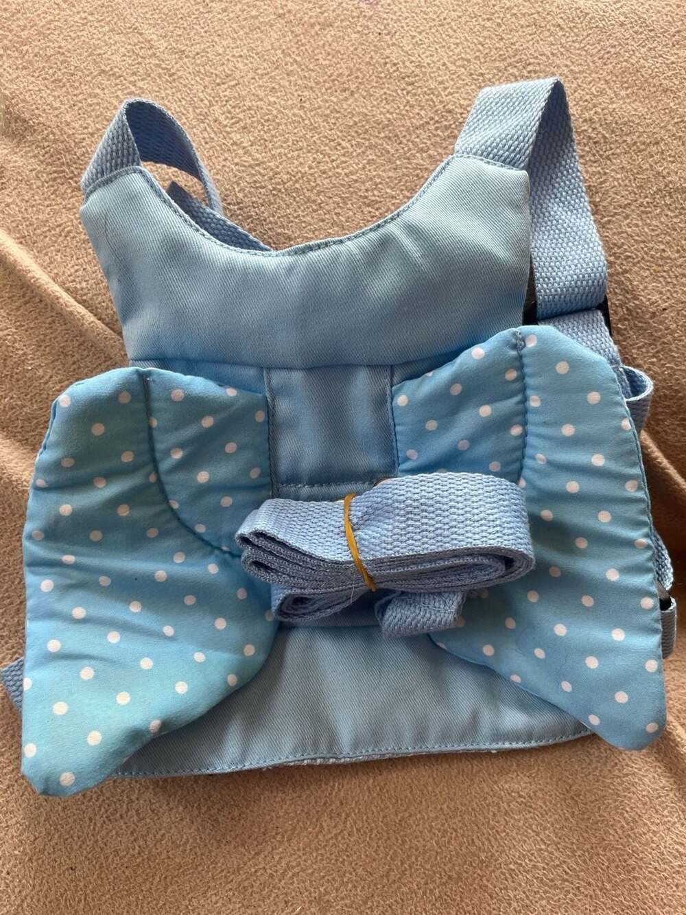 Toddler Anti-Lost Safety Walking Harness with Blue Polka Dot Wings